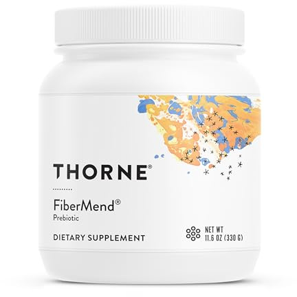 THORNE FiberMend, Prebiotic Fiber Powder with Antioxidants, 30 Servings