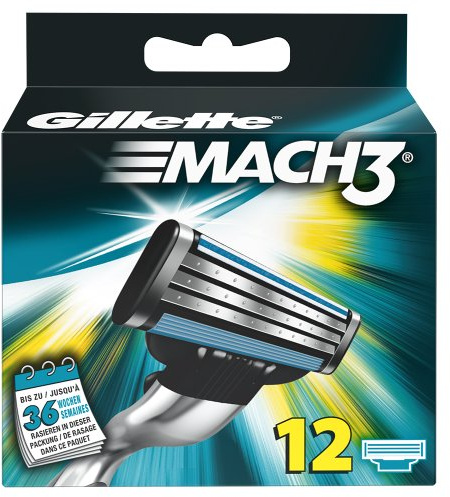 Gillette MACH3 Klingen 12 Stück