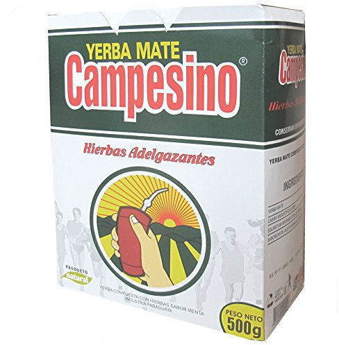 Campesino-Yerba mate sabor menta con hierbas adelgazantes 500g by Kaptalanshop
