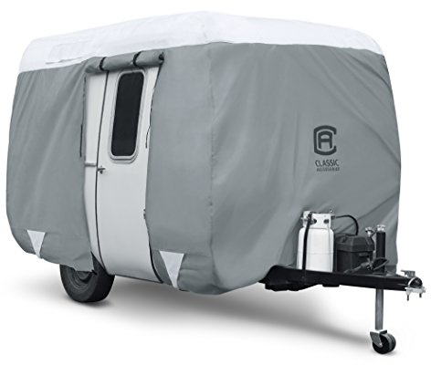 Classic Accessories PolyPro III Cubierta de Fibra de Vidrio Moldeada para Remolque de Camping 10-12' de Largo