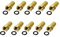 Premium X 10x F-Stecker 7,5 mm mit Gummidichtring für Koaxialkabel Antennenkabel Koax Kabel