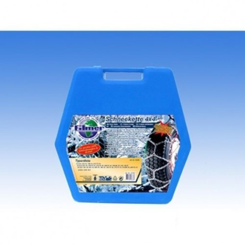 Filmer 18637 Schneeketten, 2 Stück in Stabiler Kunststoffbox mit Ö-Norm für Schwere Fahrzeuge, 15-16 Zoll