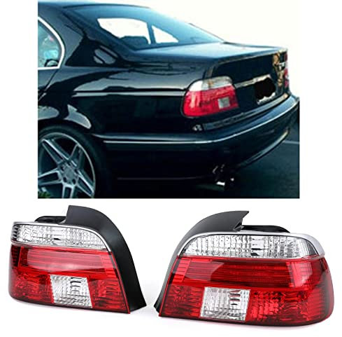 Klarglas Rückleuchten rot weiß Kristall für BMW 5er E39 Limousine 95-00