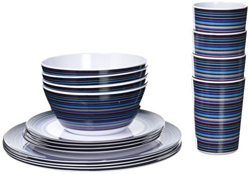 Outwell Breeze Picnic Set für 4 Personen Picknick, Weiß-Blau, One Size