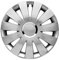 Albrecht Auto-Zubehör automotive 49136 Radzierblende Beat Plus 16 Zoll, 1 Satz, Silber