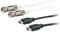 Schwaiger HDTV SAT Anschlussset mit 1x High-Speed-HDMI-Kabel mit Ethernet, 1,5m, schwarz & 1x SAT Anschlusskabel 110 dB, 1,5m, weiß