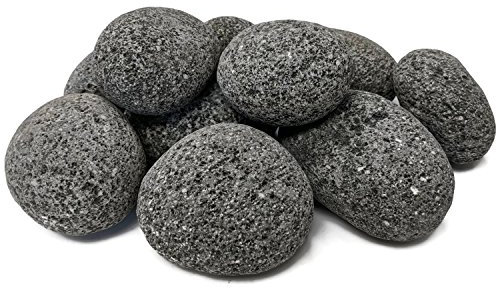 Midwest Hearth Pierres de Lave 100% Naturelles pour Foyer à gaz et cheminée (Taille L (5,1 cm à 7,6 cm)
