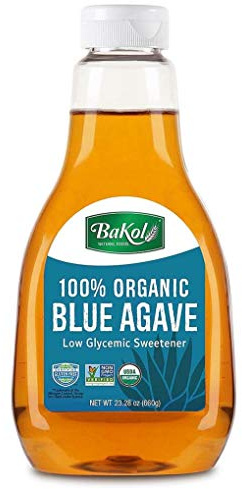 Bakol Blue Agave Nectar - All Natural, Low Glycemic Agave Syrup Sweetener for Cocktails, Hot and Cold Drinks, Pancake - Gluten-Free, Non GMO - 660g