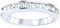 Sterling 925er Silber Pave Ring - CZ BAND - 8
