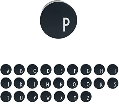 Design Letters MyCharger USB Ladegerät(A-Z) | Netzteil für iPhone | Persönliches Ladegerät mit Buchstabe | Geschenk für Männer, Papa & Vater | Geburtstagsgeschenk | Vatertagsgeschenk | Schwarz
