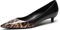 EDEFS Damen Pumps mit Kitten Heel,Bequeme Damen Spitze Schuhe,Leopard Black,Größe 41