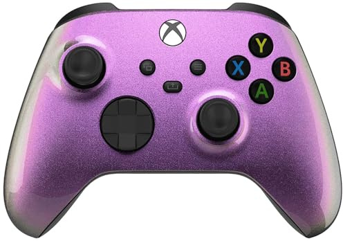 Custom Controllerzz Controlador inalámbrico para Microsoft Xbox Series X/S y Xbox Uno- Custom Xbox Series X/S (X/S Camaleón rosa)