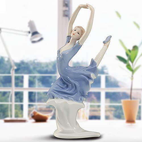 Cutfouwe Keramik Göttin Moderne Figur Skulptur Mädchen Porzellan Statue Deko Frauen Figuren Ornament Für Wohnzimmer Tischdeko Büro Schreibtisch Handwerk Sammelfigur Deko,4
