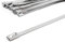 100 Pack Metal Cable Ties | 200mm x 4.6mm (8) | CE Premium 316 Stainless Steel Cable Ties - High Temperature Exhaust Clamp, Security Metal Zip Ties, Metal Banding, Exhaust Heat wrap