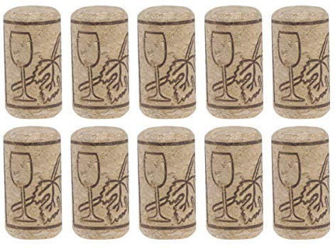 Lot de 100 bouchons en liège naturel de pour vin et bière, 21 x 40 mm
