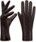 MGGM collection Damen Lederhandschuhe Touchscreen Kaschmir gefüttert,Braun,S
