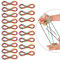 18 Stück Fadenspiel,Länge 165cm,Fadenspiel mit Anleitung Geschichte,Fingertwist regenbogenspirale für kinder,Finger Gummiband Spiel Kinder,Fadenfingerspiele,Mitgebsel Kindergeburtstag Junge Mädchen