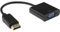 ECSiNG Adaptateur DisplayPort vers VGA Plaqué Or DP DisplayPort Mâle vers VGA Femelle Moniteur d'affichage Convertisseur Câble Adaptateur pour Ordinateur PC de Bureau Ordinateur Portable Projecteur