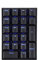 ASHATA K23 Pavé Numérique Filaire à Gradins, Mini Clavier Numérique avec Rétroéclairage LED, pavé Numérique Mécanique à 21 Touches pour Ordinateur Portable, Caissier d'affaires (Interrupteur Bleu)