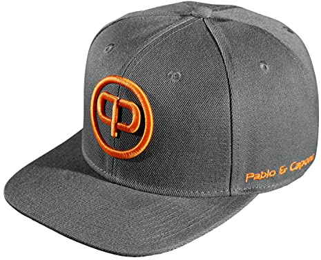Pablo & Capone Snapback Cap - Anthracite & Orange | Dunkelgraue/Anthrazit Snapback Cap