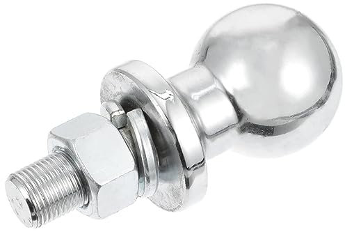 WBYNB Anhängerkupplungskugel, 50mm 3.5T, Ø22mm Schraube, Kugelkopf Ackerschiene, Anhängerkupplung Quad, Kugelkopf Traktor Ackerschiene, Silber