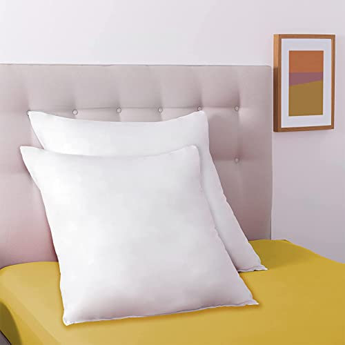 Luxus Premium 40x40, 40x80 und 80x80 2er Pack Kopfkissen 100% Baumwoll Hotelqualität Flauschig Kuscheliges & Bequemes Kopfkissen Weiß für Kinder & Erwachsene Weiches (80x80 Packung mit 2 Stück)