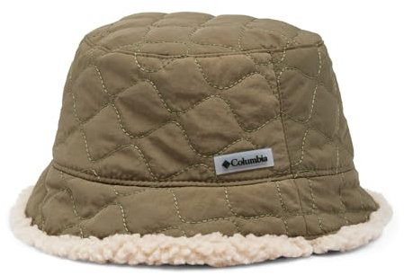 Columbia Unisex Winter Pass 2 Reversible Bucket Hat Schlapphut, Stone Green/Ancient Fossil, S-M EU