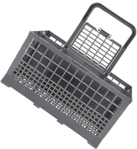 ABOOFAN Cesta Lavavajillas Pequeña Con Compartimento Integrado y Asa Para Utensilios De Cocina Soporte Práctico Para Cubiertos y Vajilla Accesorio Compatible Para Almacenamiento