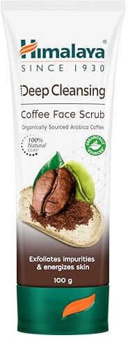 Himalaya Deep Cleasing Coffee Gesichtspeeling | Arabica-Kaffee aus biologischem Anbau | 100% natürliches Peeling | Peeling Mitesser und Verunreinigungen | Parabenfrei | 100 g