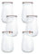 Flaschenbauer - Tulpenglas 6 Stück I 1750 ml Hochwertiges Einweck Einmach Glas I mit Glasdeckel, Dichtungsring und Klammern, zum Einkochen, Hitzebeständig, Mikrowellengeeignet, Backofengeeignet