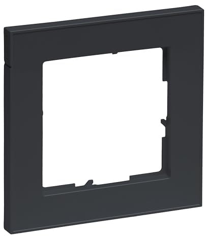 LEGRAND, SEANO+ 1-fach Rahmen, halogenfreies Thermoplast, nachhaltige Produktion und Verpackung, Farbe: Anthrazit lackiert, 765481