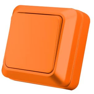 Interruptor de pared,interruptor de pared naranja 1 vía,interruptor mecánico de pared 86 mm, interruptor estándar 10 Amp, 250 V