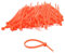 Nylon Cable Ties, 100mm x 2.5mm, Pack of 100, Plastic Zip Tie Wraps, Self-Locking (Orange)