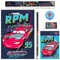 Cars 6-teiliges Schreibwaren-Set - 1 Notizbuch, 1 Bleistift HB, 1 Lineal, 1 Anspitzer, 1 Radiergummi, 1 Notizblock - Offizielles Lizenzprodukt von Cars Geschenke Schreib-Set, Schul-Set