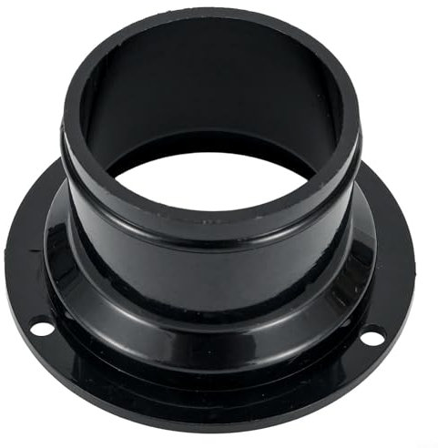 Kanalverbinderflansch, Kanalverbinder, runder Flansch, ABS-Kunststoff, Lüftungswandflansch für Trockner, Dunstabzugshaube, Badezimmerventilatorkanal (50 mm)