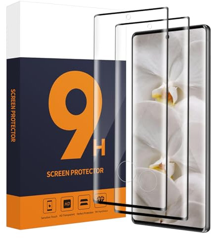 Carantee 2 Stück Schutzfolie für Panzerglas für Google Pixel 6 Pro, 9H Härte, 3D-Volle Bedeckung, Keine Blasen Pixel 6 Pro Schutzglas, Sensitive Touch, HD Klarsicht Pixel 6 Pro Displayschutzfolie