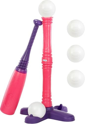 Little Tikes T-Ball Set, Pink, 5 Balls, for Toddlers Ages 18+ Months (8768)
