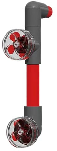 Kit de ventilador para acuario, con filtro de salida, autogiratorio, para uso acuático, con función de oxigenación, tamaño sobre 4,5 cm, accesorios de pantalla para entusiastas acuáticos