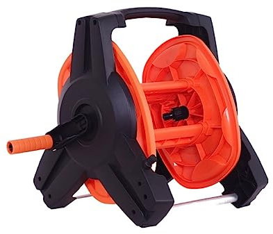Garden Hose Reel Portable Free Standing Garden Hose Reel Cart, Water Hose Holder Organizer, Water Pipe Roller Rack, Holds up to 30m/98Feet 1/2inch Hose, for Home Garden Yard Car Water Pipe Hose Cart