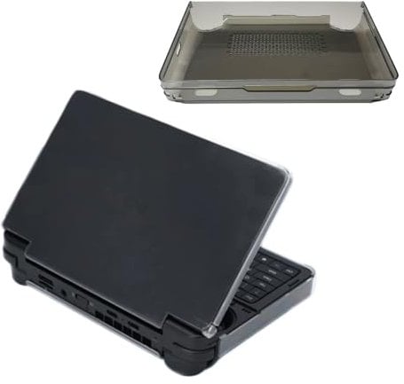 Schutzhülle für GPD Win Mini 2025, Transprent Schutzhülle Ultradünne Vollschutz Hard Case für Laptop Gaming PC Zubehör, Antidrop (Transparent Schwarz)
