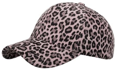 Enfants Casquettes Garçons 2 Ans Mode Femmes Hommes Sport Imprimé Léopard Respirant Plage Réglable Casquette de Baseball Hip Hop Chapeau Chapeau Soleil Casquette de Baseball Homme Noir, Rose, taille