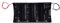 Gosera Spring Clip Black 4 x 1.5V D Size Battery Batteries Holder Case