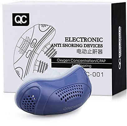Micro CPAP Sleep Apnea Device,CPAP Schlafapnoe Gerät Alternative,Atmungshilfen Gegen Schnarchen Effektiver Schnarchstopper für erholsamen Schlaf zur Reisen & Zuhause,Blau, Grün & Weiß (Blu)