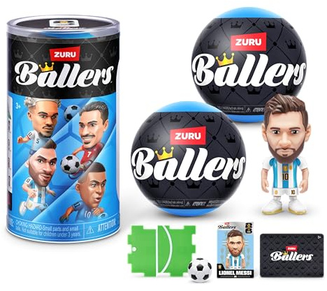 FIFA World Cup 2026™ / Copa Mundial de la FIFA 2026 - Ballers Serie 1 Pack de 2 de ZURU - Figuras Coleccionables con Licencia FIFA, Cápsula Sorpresa de Fútbol, Juguete para Niños +3 Años