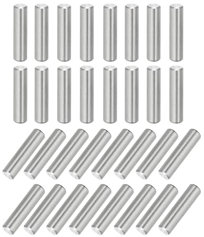 QUARKZMAN 88Pcs Goupille 5mm x 20mm Goupille de Support d'Étagère en Acier Inoxydable 304 pour Étagères, Armoires et Meubles, Nickelé, Couleur Argentée
