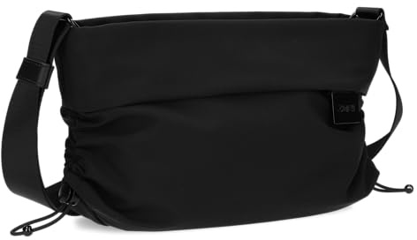 Zwei Damen Umhängetasche AMIE AM70 – 5 L Hobo Bag, leichte Schultertasche mit seitlicher Raffung zur Volumenerweiterung, Geheimfach & verstellbarer Schultergurt