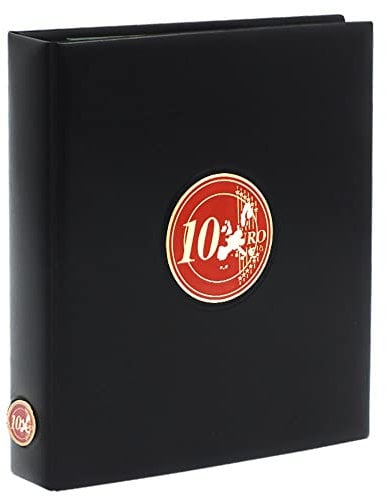 SAFE 7342 Premium 10 Euro Münzen Sammelalbum 2002-2015 | Münzsammelalbum Coin Collection | Euro Sammelalbum | inkl. 7 farbige Vordruckblätter + Stickerbogen