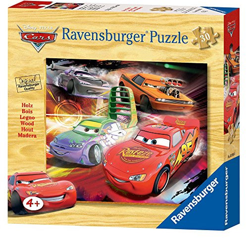 Ravensburger 03916 - Disney Cars: Lightning Mc Queen gewinnt! - 30 Teile Holzpuzzle