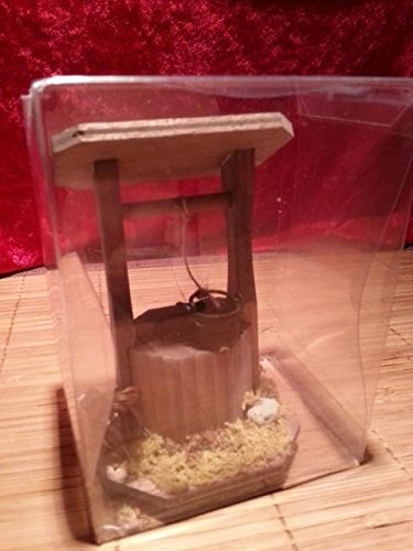 miniaturentraum2012 Krippenzubehör Brunnen mit Licht, 3,5 V, Igel und Frosch