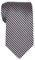 Retreez Herren Gewebte Krawatte Wellig Zick-Zack Gestreifte 8 cm - schwarz und rosa